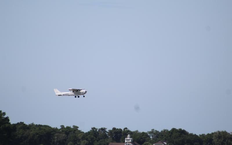 A plane takes off from the Fernandina Beach Municipal Airport. A local resident says he has a plan to help the airport receive revenue from takeoffs and landings by fight schools, but the airport manager says that plan may not be as simple as it appears.