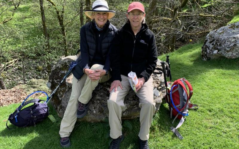 Dickie Anderson, left, and her sister, Betsy Smith, recently visited England’s Lake District.
