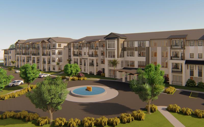 Fellowship at Wildlight will be a highly amenitized senior housing community consisting of 24 memory care units, 48 assisted living units, 125 independent living units and six cottages on nearly 16 acres of land within the first phase of the Wildlight development.