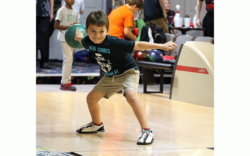 Bowling with the pros. Photos by Beth Jones/News-Leader