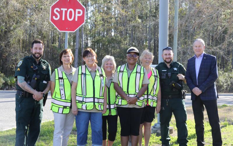 Nassau County Sheriff’s Office with school crossing guards. Submitted photo