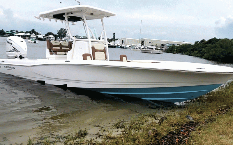 The new Caymas double-stepped hull gives fishermen a smooth, efficient and fast ride. Submitted photo