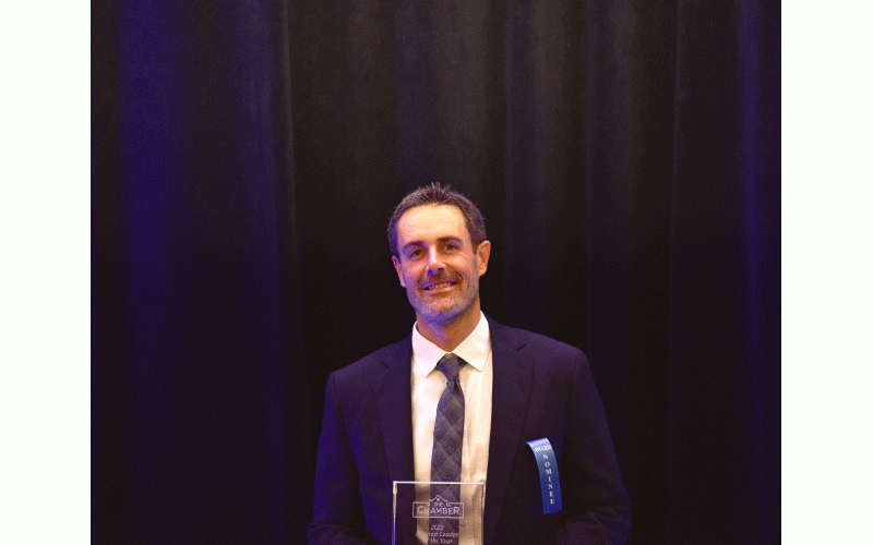 2022 Business Leader of the Year: Ryan Deems Pictured: Ryan Deems, President & Founder, Destination Amelia Vacation Rentals