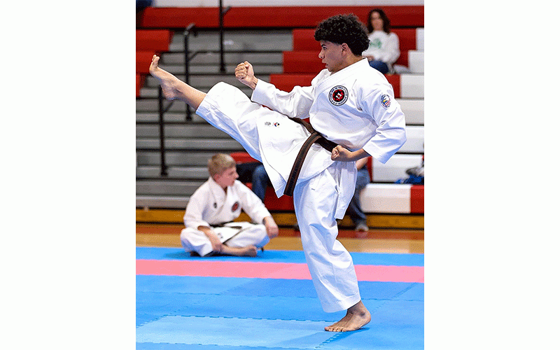 Santiago Barrera is the first student to earn a black belt from Dojo Fernandina. He successfully completed training in West Virginia. Submitted photo