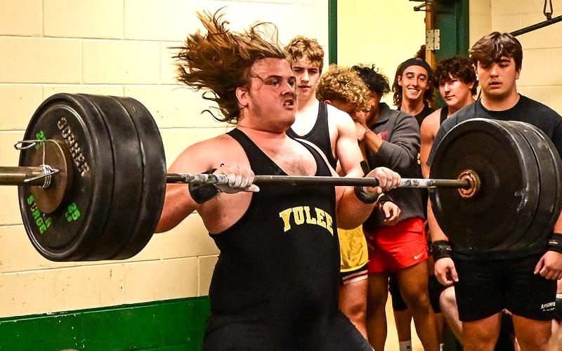 The Yulee High School weightlifting team hosted Bishop Kenny on Wednesday. The Hornet lifters compete in the Suwannee Invitational March 16. The tournament begins at 4:30 p.m. Photos by Chuck Lewis/special