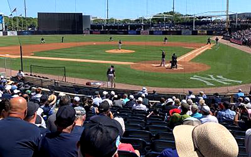 Fans attend a spring training game in Florida. Submitted photo