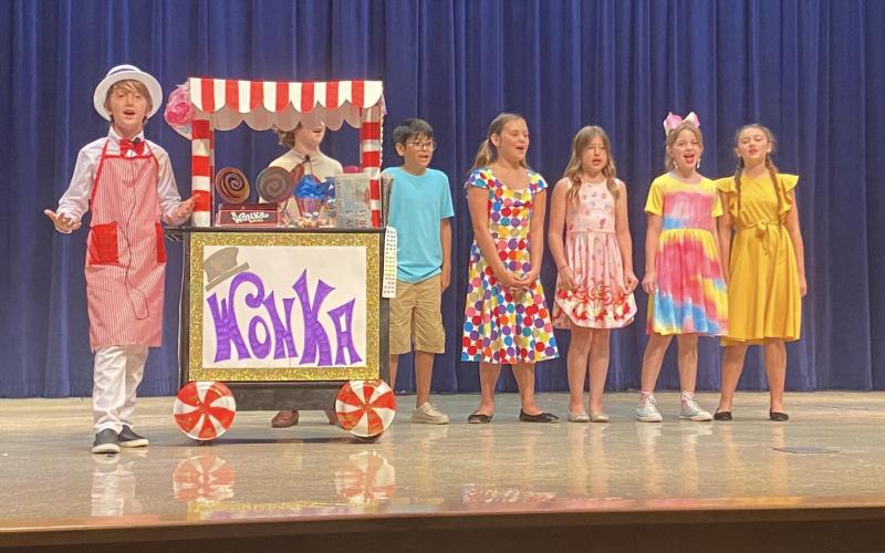 The Wildlight Elementary School drama club put on a "sweet" showing of "Willy Wonka and the Chocolate Factory."  Submitted photo