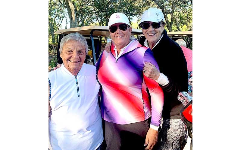 Fran Cruz, Kelley McGowan and Janet Swanson are ready to play. Submitted photo