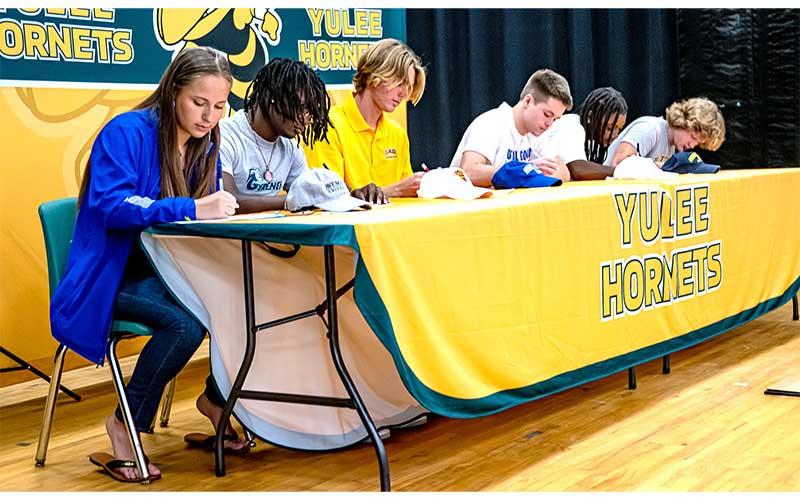 Signing day at Yulee High School. Photo by Penny Glackin/Special