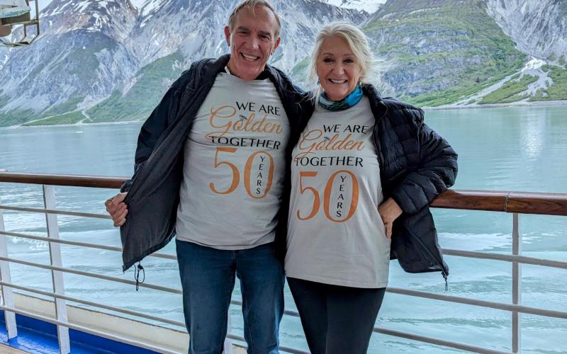 Kym Dunton and her husband celebrate 50 years of marriage. Photo submitted