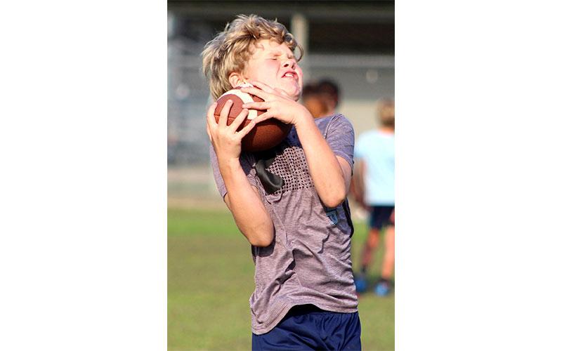 Football camp in Fernandina. Photo by Beth Jones/News-Leader