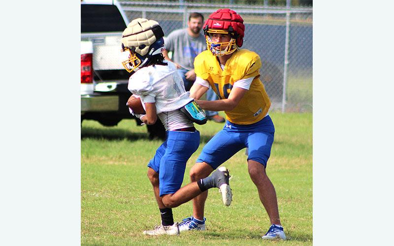 Saturday morning scrimmage for Pirates. Photo by Beth Jones/News-Leader
