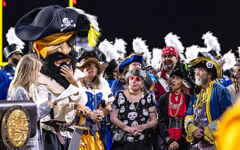 The Fernandina Beach High School mascot is now Skully. Photos by Penny Glackin/Special