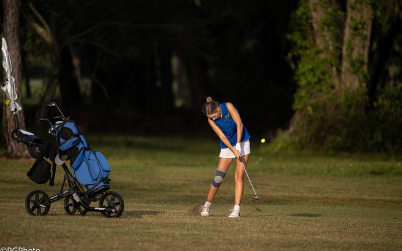 The Fernandina Beach High School girls golf team hosted the district meet Monday. Photos by Penny Glackin/special
