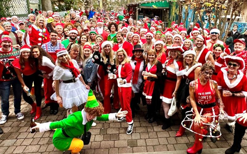 Amelia Island celebrates record turnout at seventh annual SantaCon. Submitted
