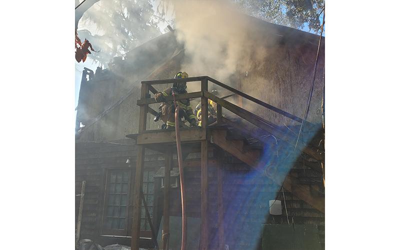 Residential Structure Fire – 522 Citrona Drive. Photos courtesty of Fernandina Beach Fire Department