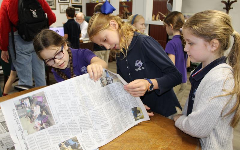 FBCA third grade visits the News-Leader.  Photo by Tracy McCormick-Dishman/News-Leader